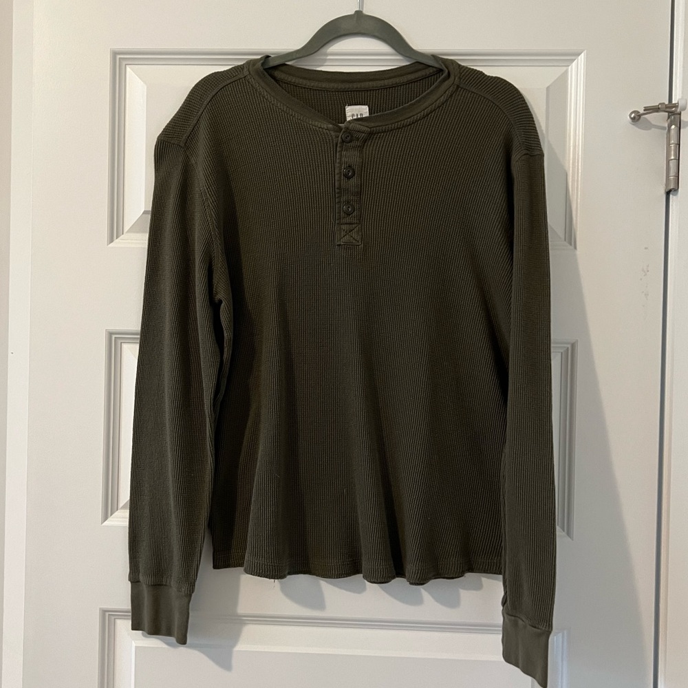 Olive Green Henley